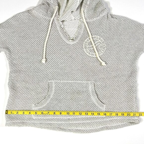 Surf Style Gulf Shore Grey Knit Hoodie - Women's Size S - Style B1702SSRM - Picture 8 of 10